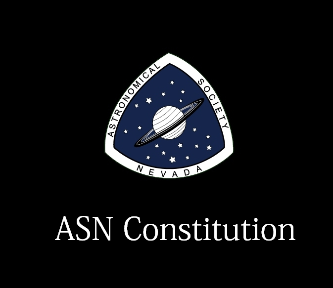 Astronomical Society of Nevada Constitution