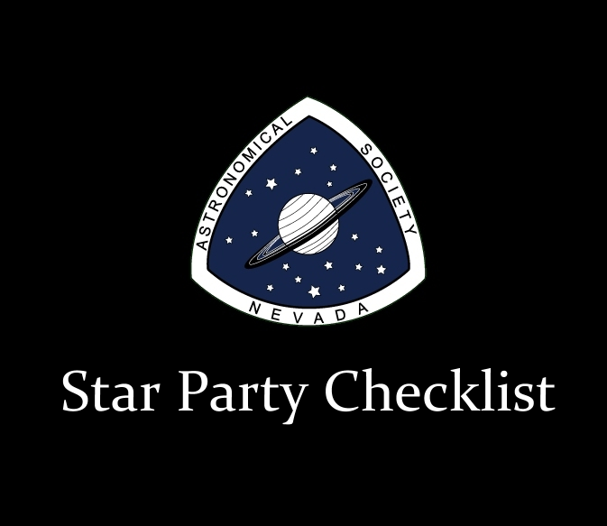 ASN Star Party Checklist