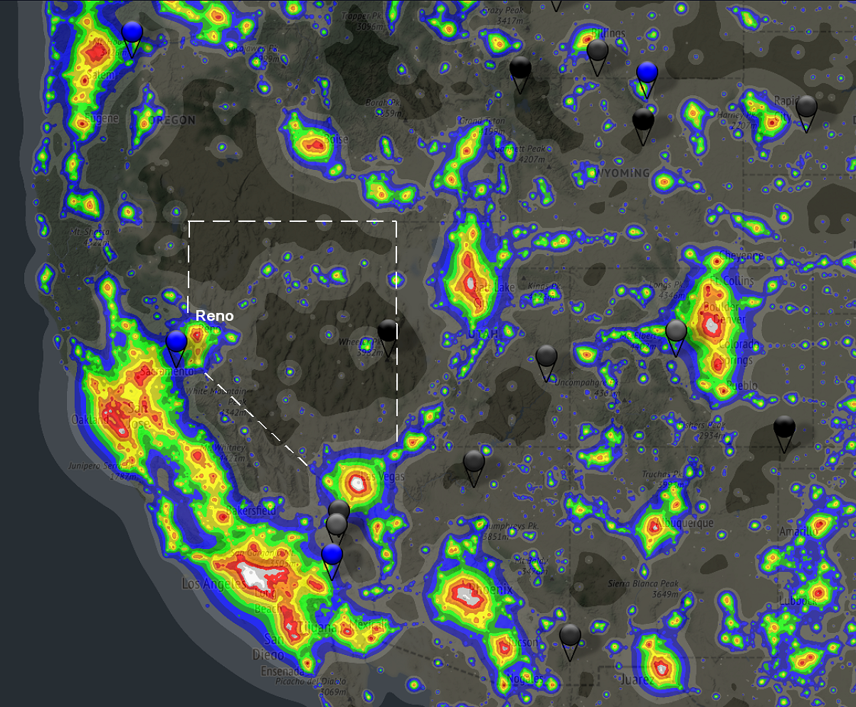 Dark Sky Map illustration